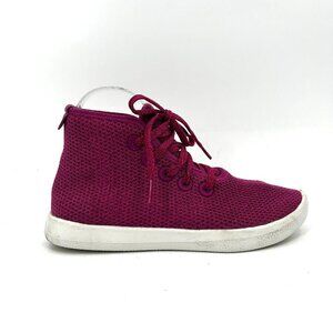 ALLBIRDS Women's Pink Purple High Top Knit Tree Toppers Sneaker Shoes Size 6